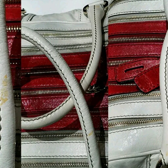 Dolce & Gabbana Lily XXL Leather Bag Ivory/Red - Picture 6 of 8